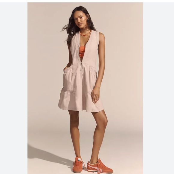 Daily Practice by Anthropologie Trek Utility Mini Dress Size Large - Picture 4 of 11